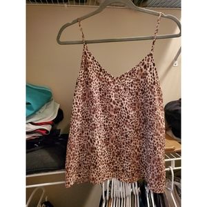 Women Lepoard Print V-Neck Cami-A New Dayl